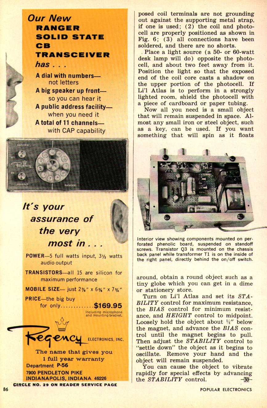 scanned page 86 from Popular Electronics, 1966