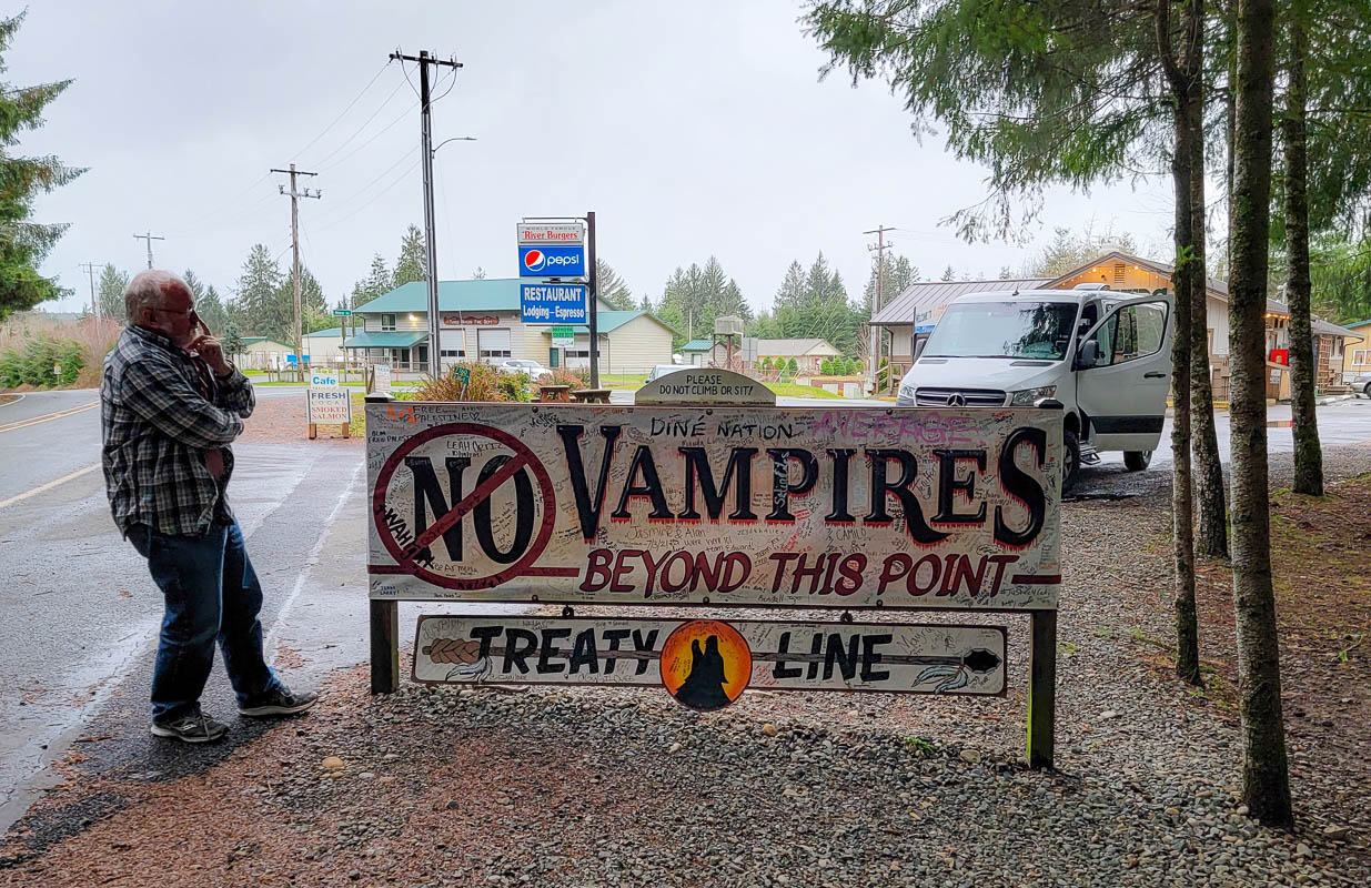 Vampire treaty line in Forks, WA from Twilight tv show
