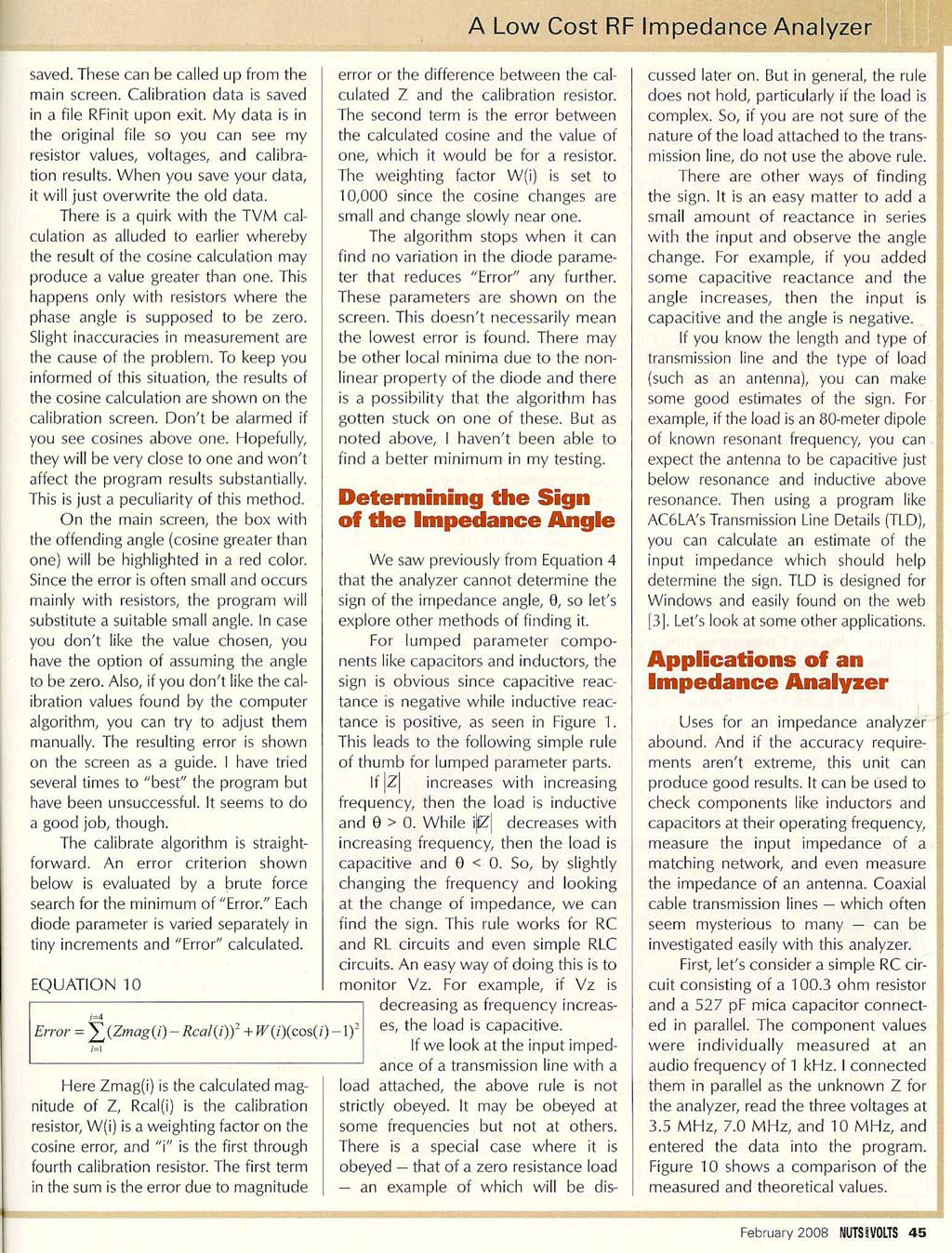 scanned page 45 from Nuts & Volts, Feb 2008