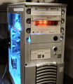 front view of finished project mounted in a computer