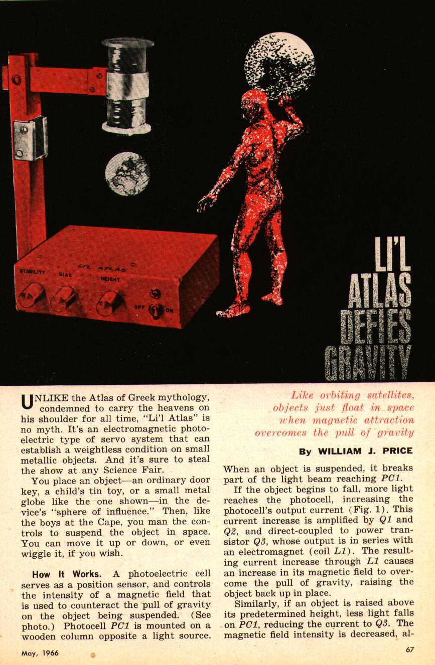 scanned page 67 from Popular Electronics, 1966