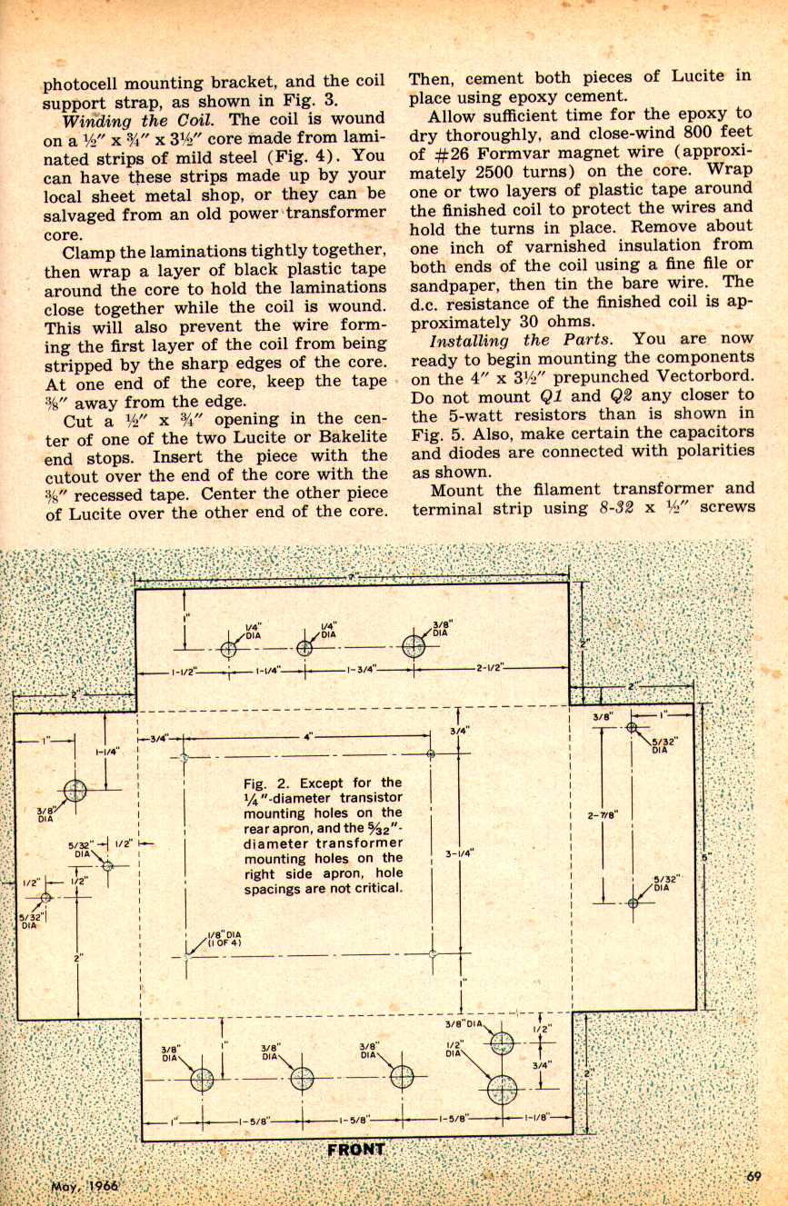 scanned page 69 from Popular Electronics, 1966