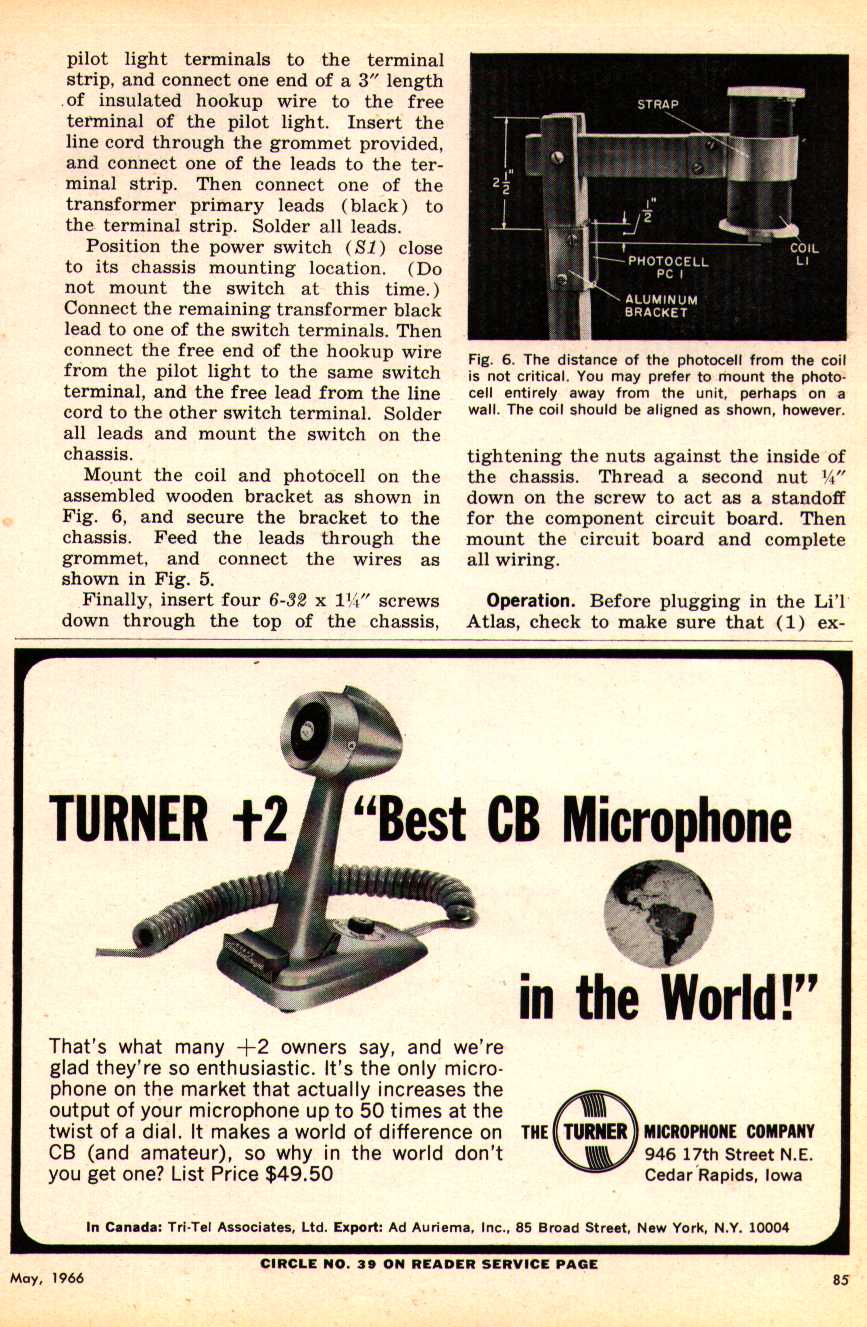 scanned page 85 from Popular Electronics, 1966