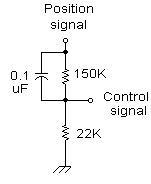 Schematic of speed and position circuit