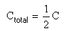 Equation for 2 identical parallel caps