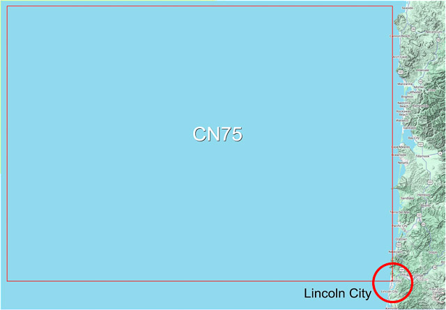 Large map showing CN75 is almost entirely ocean