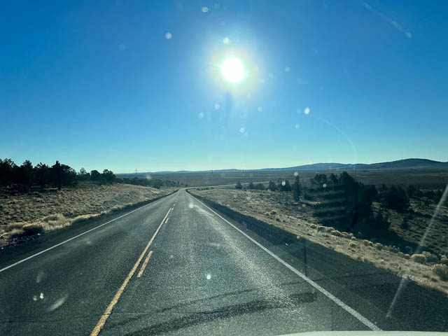 Miles of open road in eastern Oregon